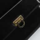 Salvatore Ferragamo Gancini Tote Bag Patent leather Black Gold Auth ka1865-14
