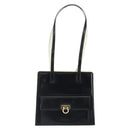 Salvatore Ferragamo Gancini Tote Bag Patent leather Black Gold Auth ka1865-2