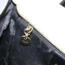 Salvatore Ferragamo Gancini Tote Bag Patent leather Black Gold Auth ka1865-20