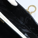 Salvatore Ferragamo Gancini Tote Bag Patent leather Black Gold Auth ka1865-22