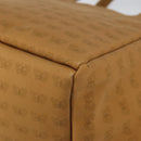 BOTTEGA VENETA Hand Bag Canvas Brown Gold Auth ka1866-9