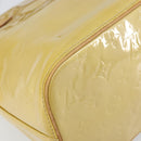 LOUIS VUITTON Monogram Vernis Houston Hand Bag Beige M91004 LV Auth ka1869-16