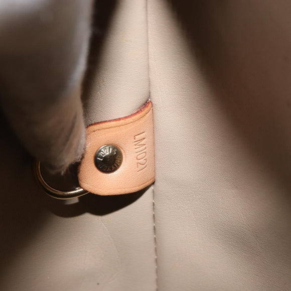 LOUIS VUITTON Monogram Vernis Houston Hand Bag Beige M91004 LV Auth ka1869