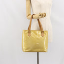 LOUIS VUITTON Monogram Vernis Houston Hand Bag Beige M91004 LV Auth ka1869-24