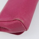 CHANEL Pouch Caviar Skin Pink Gold CC Auth ka1871-11