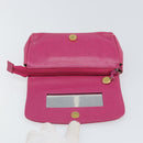 CHANEL Pouch Caviar Skin Pink Gold CC Auth ka1871-12