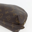 LOUIS VUITTON Monogram Trousse Demi Ronde Cosmetic Pouch M47520 LV Auth ka1872-15