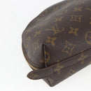 LOUIS VUITTON Monogram Trousse Demi Ronde Cosmetic Pouch M47520 LV Auth ka1872-16