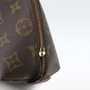 LOUIS VUITTON Monogram Trousse Demi Ronde Cosmetic Pouch M47520 LV Auth ka1872-8