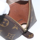 LOUIS VUITTON Monogram Trousse Demi Ronde Cosmetic Pouch M47520 LV Auth ka1872-12