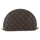 LOUIS VUITTON Monogram Trousse Demi Ronde Cosmetic Pouch M47520 LV Auth ka1872-13