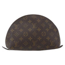 LOUIS VUITTON Monogram Trousse Demi Ronde Cosmetic Pouch M47520 LV Auth ka1872-2