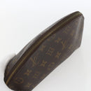 LOUIS VUITTON Monogram Trousse Demi Ronde Cosmetic Pouch M47520 LV Auth ka1872-5