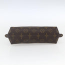 LOUIS VUITTON Monogram Trousse Demi Ronde Cosmetic Pouch M47520 LV Auth ka1872-6