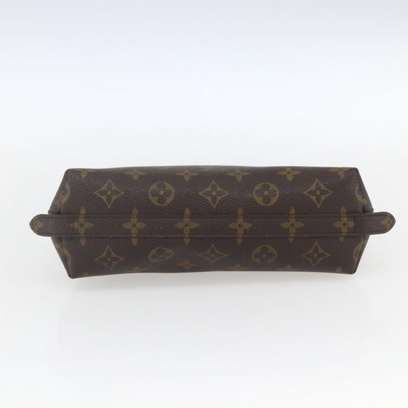 LOUIS VUITTON Monogram Trousse Demi Ronde Cosmetic Pouch M47520 LV Auth ka1872