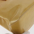 LOUIS VUITTON Monogram Vernis Reade PM Hand Bag Beige M91144 LV Auth ka1876-9