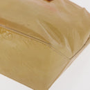 LOUIS VUITTON Monogram Vernis Reade PM Hand Bag Beige M91144 LV Auth ka1876-14