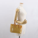 LOUIS VUITTON Monogram Vernis Reade PM Hand Bag Beige M91144 LV Auth ka1876-22
