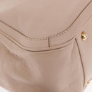 Salvatore Ferragamo Gancini Hand Bag Leather Pink Gold Auth ka1877V-14