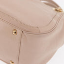 Salvatore Ferragamo Gancini Hand Bag Leather Pink Gold Auth ka1877V-15
