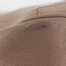 Salvatore Ferragamo Gancini Hand Bag Leather Pink Gold Auth ka1877V-9