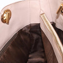 Salvatore Ferragamo Gancini Hand Bag Leather Pink Gold Auth ka1877V-20