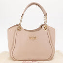 Salvatore Ferragamo Gancini Hand Bag Leather Pink Gold Auth ka1877V-12