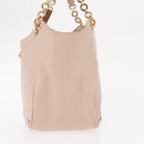 Salvatore Ferragamo Gancini Hand Bag Leather Pink Gold Auth ka1877V-3