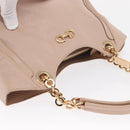 Salvatore Ferragamo Gancini Hand Bag Leather Pink Gold Auth ka1877V-6