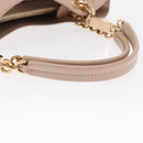 Salvatore Ferragamo Gancini Hand Bag Leather Pink Gold Auth ka1877V-7