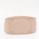 Salvatore Ferragamo Gancini Hand Bag Leather Pink Gold Auth ka1877V-5