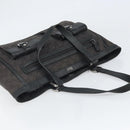 GUCCI GG Canvas Hand Bag Black Silver 268639 Auth ka1878-6
