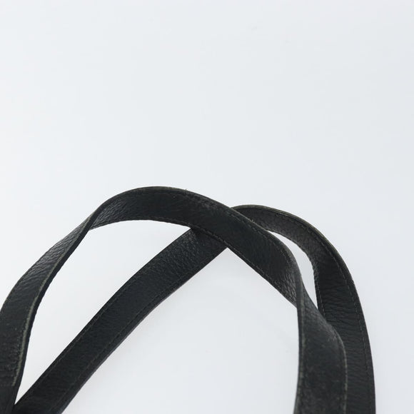 GUCCI GG Canvas Hand Bag Black Silver 268639 Auth ka1878