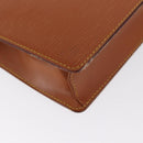 LOUIS VUITTON Epi Pochette Homme Bag Brown Zipangu Gold M52528 LV Auth ka1883-15
