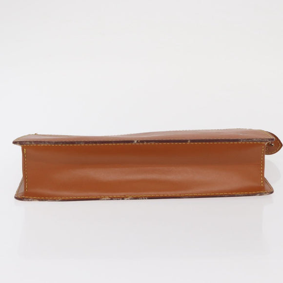 LOUIS VUITTON Epi Pochette Homme Bag Brown Zipangu Gold M52528 LV Auth ka1883