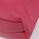 Salvatore Ferragamo Gancini Tragetasche Leder Rosa Gold Auth ka1890V-9