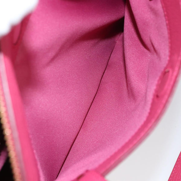 Salvatore Ferragamo Gancini Tote Bag Leather Pink Gold Auth ka1890V