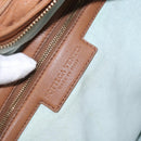 BOTTEGAVENETA INTRECCIATO Shoulder Bag Leather Beige Gold 115654 Auth ka1891SAV-19