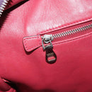 LOEWE anagram Amazona 28 Hand Bag Leather Silver Pink Auth ka1898V-23