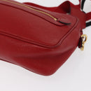 Miu Miu Shoulder Bag Leather Red Gold Auth ka1899V-15