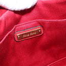 Miu Miu Shoulder Bag Leather Red Gold Auth ka1899V-20