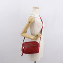 Miu Miu Shoulder Bag Leather Red Gold Auth ka1899V-25
