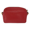 Miu Miu Shoulder Bag Leather Red Gold Auth ka1899V-2