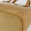 LOUIS VUITTON Monogram Vernis Houston Hand Bag Beige M91004 LV Auth ka1905-9