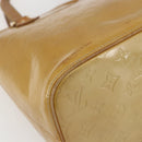 LOUIS VUITTON Monogram Vernis Houston Hand Bag Beige M91004 LV Auth ka1905-14