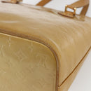 LOUIS VUITTON Monogram Vernis Houston Hand Bag Beige M91004 LV Auth ka1905-15
