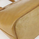 LOUIS VUITTON Monogram Vernis Houston Hand Bag Beige M91004 LV Auth ka1905-16