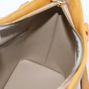 LOUIS VUITTON Monogram Vernis Houston Hand Bag Beige M91004 LV Auth ka1905-19