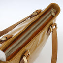 LOUIS VUITTON Monogram Vernis Houston Hand Bag Beige M91004 LV Auth ka1905-6
