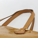 LOUIS VUITTON Monogram Vernis Houston Hand Bag Beige M91004 LV Auth ka1905-8